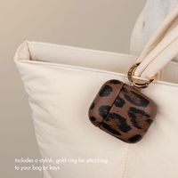 Selencia Sabi case leopard print  Apple AirPods 1 / 2 - Mocha Brown