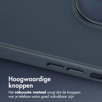 Accezz MagSafe Leather Backcover Apple iPhone 14 Pro Max - Nightfall Blue