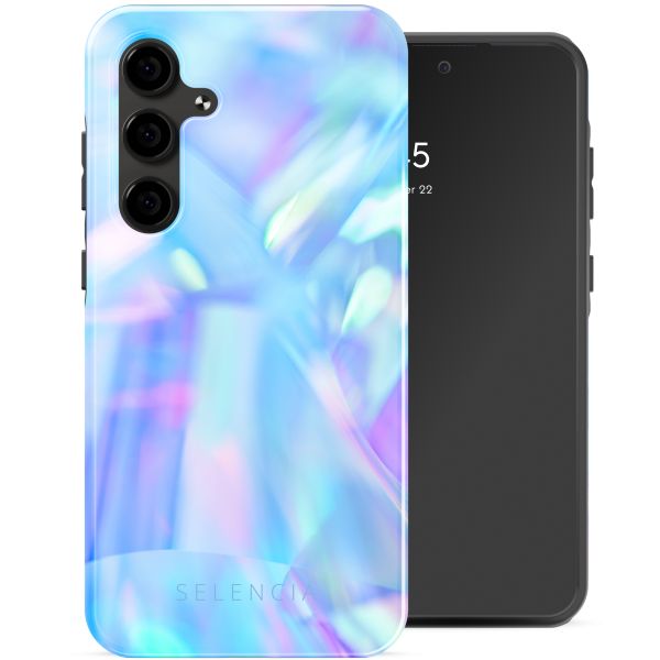 Selencia Vivid Tough Backcover Samsung Galaxy S24 FE - Holographic Blue Dream