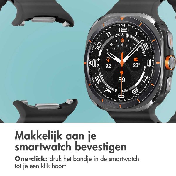 imoshion Ocean Siliconenband Samsung Galaxy Watch Ultra (2024/2025) - Zwart
