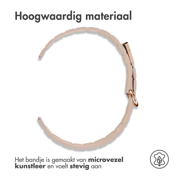 imoshion Magnetisch lederen bandje Samsung Galaxy Watch 7 40/44 mm - Beige