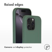 Accezz Liquid Silicone Back Cover with MagSafe Apple iPhone 16 Pro - Dark Green