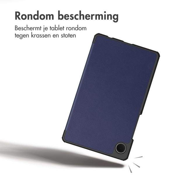 imoshion Trifold Bookcase Samsung Galaxy Tab A11 / A9 8.7 inch - Donkerblauw