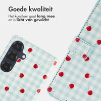 imoshion Design Bookcase Samsung Galaxy S25 - Cherry Check