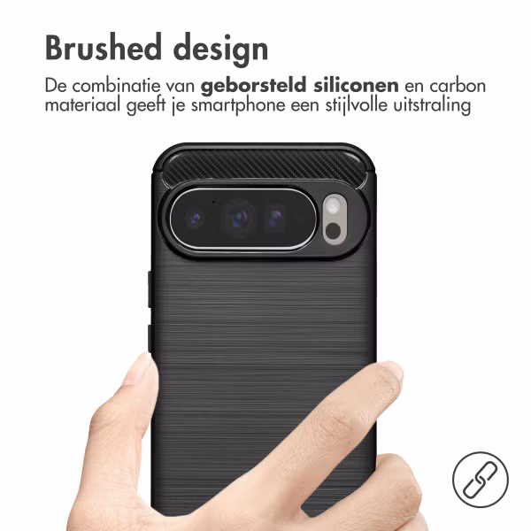 imoshion Brushed Backcover Google Pixel 10 Pro XL - Zwart