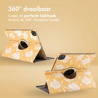 imoshion 360° Draaibare Design Bookcase iPad Pro 13 (2024) M4 - Yellow Flowers