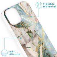 imoshion Design hoesje iPhone 13 - Marmer - Gebroken Beige