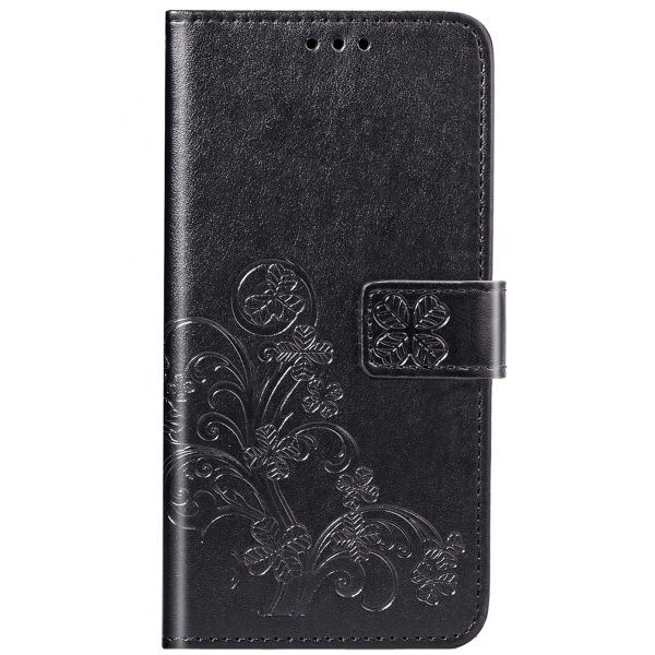 imoshion Klavertje Bloemen Bookcase Sony Xperia XZ3 - Zwart