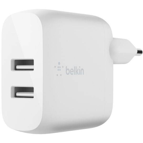 Belkin Boost↑Charge™ Dual USB Wall Charger + Lightning kabel - 24W - Wit