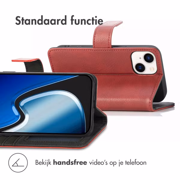 imoshion Luxe Bookcase Apple iPhone 15 - Rood