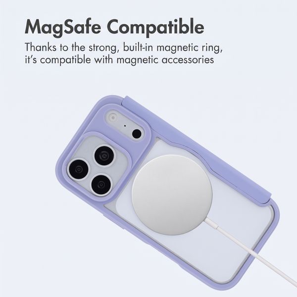 imoshion Transparent Wallet Case with MagSafe Apple iPhone 18 Pro Max / 17 Pro Max - Lilac