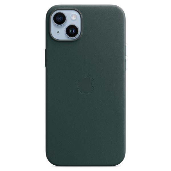 Apple Leather Back Cover with MagSafe Apple iPhone 14 Plus - Forest Green