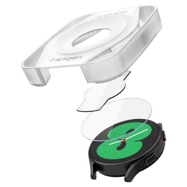 Spigen EZ FIT Glas.tR Screenprotector met applicator Samsung Galaxy Watch 4 / 5 - 40 mm - Transparant