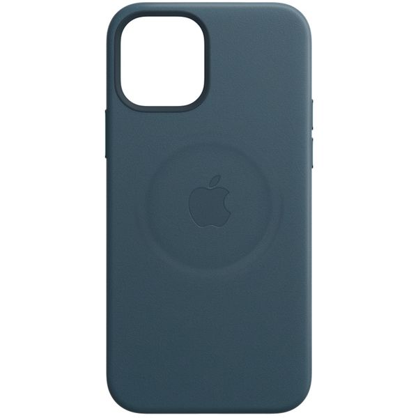 Apple Leather Backcover MagSafe Apple iPhone 12 Pro Max - Baltic Blue
