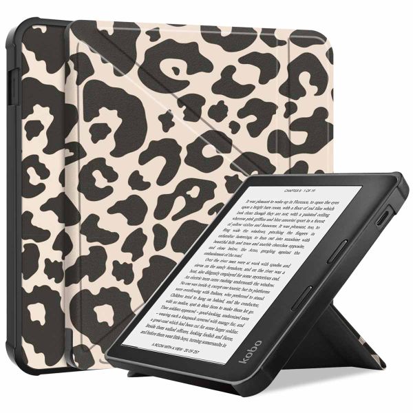 imoshion Design Vouwbare Bookcase Kobo Libra 2 / Tolino Vision 6 - Leopard