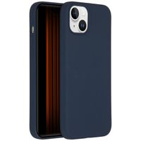 Accezz Liquid Silicone Back Cover with MagSafe Apple iPhone 15 Plus - Dark Blue