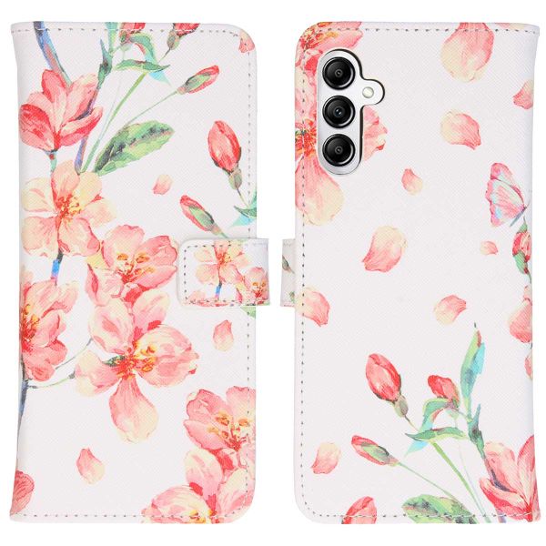 imoshion Design Softcase Bookcase Samsung Galaxy A14 (5G) - Blossom Watercolor