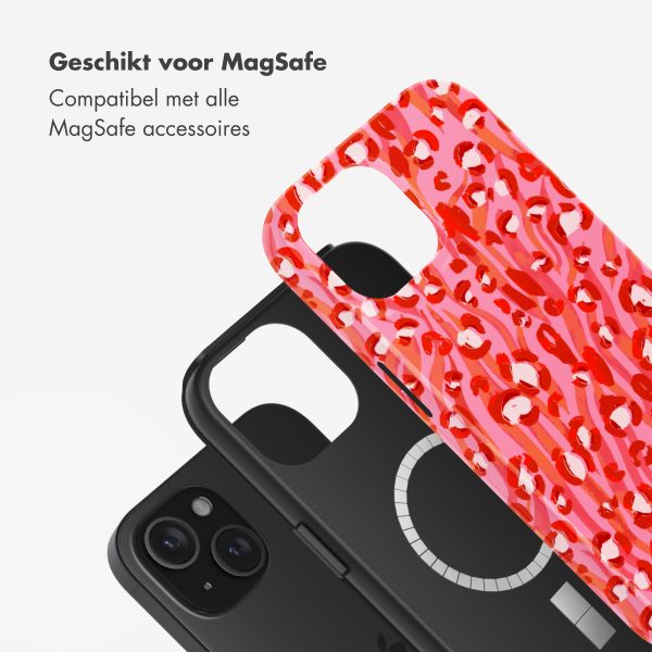 Selencia Vivid Tough Backcover met MagSafe iPhone 15 - Wild Spots Lipstick