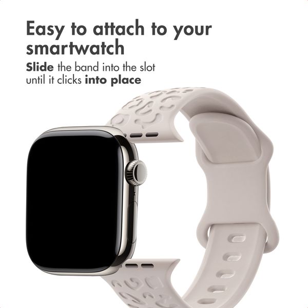 imoshion Silicone Band Leopard Print Apple Watch | 38/40/41/42 mm - Starlight