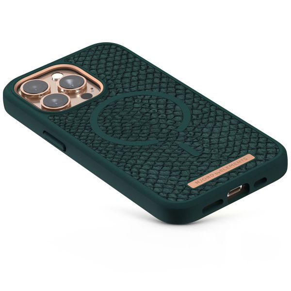 Njorð Collections Salmon Leather MagSafe Case iPhone 13 Pro - Dark Green