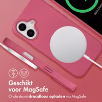 imoshion Color Backcover met afneembaar koord met MagSafe Apple iPhone 17 - Raspberry