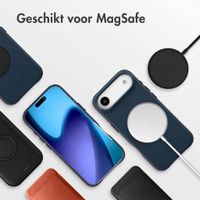 Accezz MagSafe Leather Backcover Apple iPhone Air - Nightfall Blue