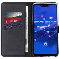 Selencia Echt Lederen Bookcase Huawei Mate 20 Lite