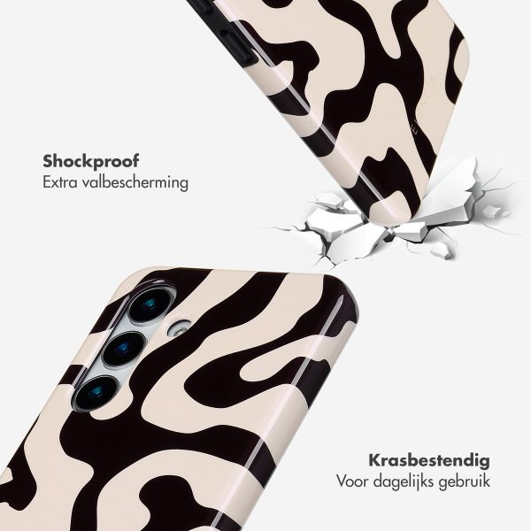 Selencia Vivid Backcover Samsung Galaxy S25 - Art Wave Black