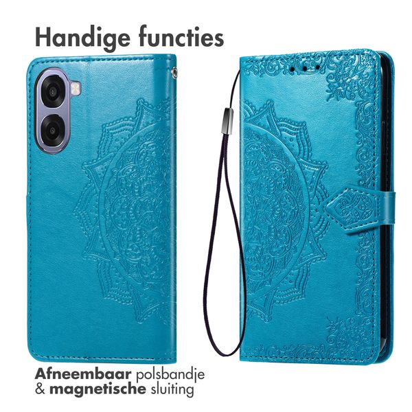 imoshion Mandala Bookcase Oppo A6x (4G/5G) - Turquoise