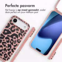 imoshion Siliconen design hoesje met koord Apple iPhone Air - Animal Pink