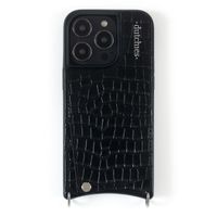 Dutchies Backcover met pashouder Apple iPhone 13 Pro - Telefoonkoord niet inbegrepen - Crocodile Chic
