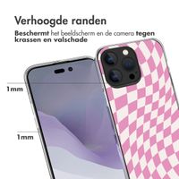 imoshion Design hoesje iPhone 14 Pro Max - Retro Pink Check