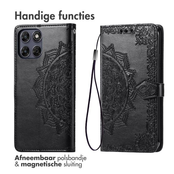 imoshion Mandala Bookcase Motorola Moto G77 - Zwart