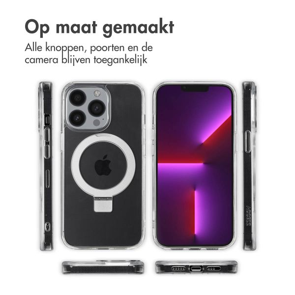 Accezz Ring Stand Backcover met MagSafe Apple iPhone 13 Pro - Transparant