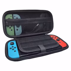 imoshion Nintendo Switch case met ritsvak - Hoes Nintendo Switch (OLED) met handvat - Zwart