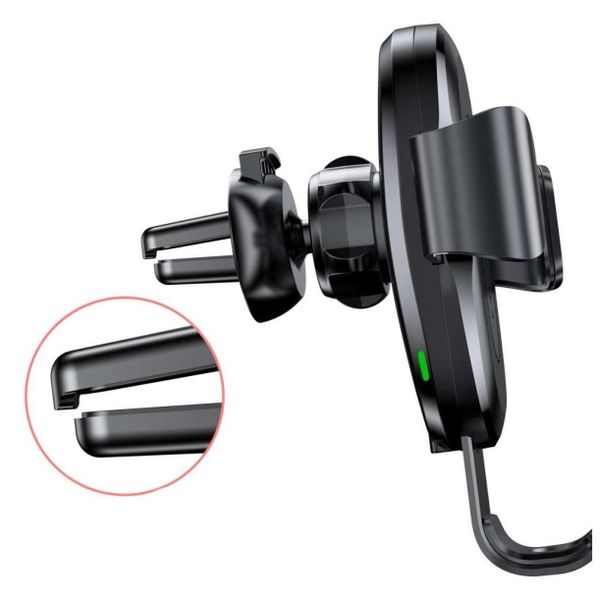 Baseus Wireless Car Charger Gravity Car Mount - Telefoonhouder auto - Draadloze oplader - Dashboard - Zwart