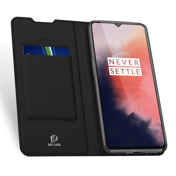 Dux Ducis Slim Softcase Bookcase OnePlus 7T - Zwart