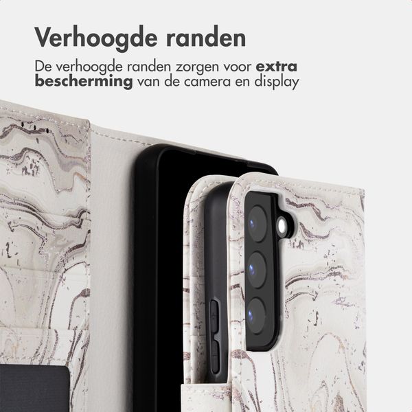 imoshion Design Bookcase Samsung Galaxy S22 - Sandy Marble