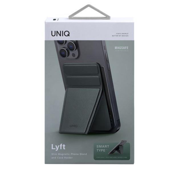 Uniq Lyft MagSafe kaarthouder met standaard - Pine Green