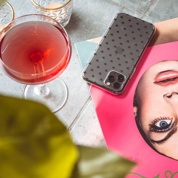 imoshion Design hoesje Samsung Galaxy A41 - Hartjes - Zwart