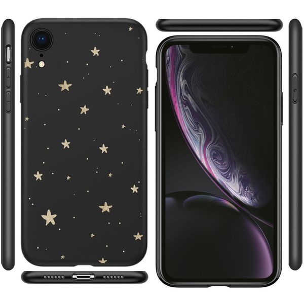 imoshion Design hoesje Apple iPhone Xr - Sterren / Zwart