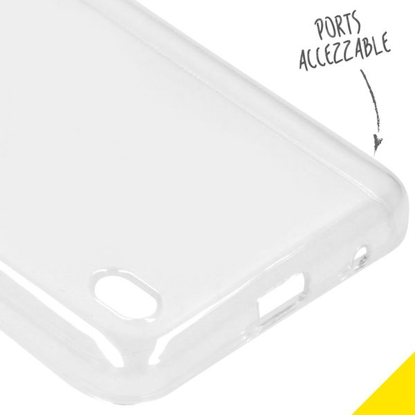 Accezz Clear Backcover Motorola Moto G8 Power Lite - Transparant