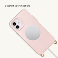 Selencia Rivièra MagSafe Backcover met afneembare haakjes iPhone 12 / 12 Pro - Sorbet Pink