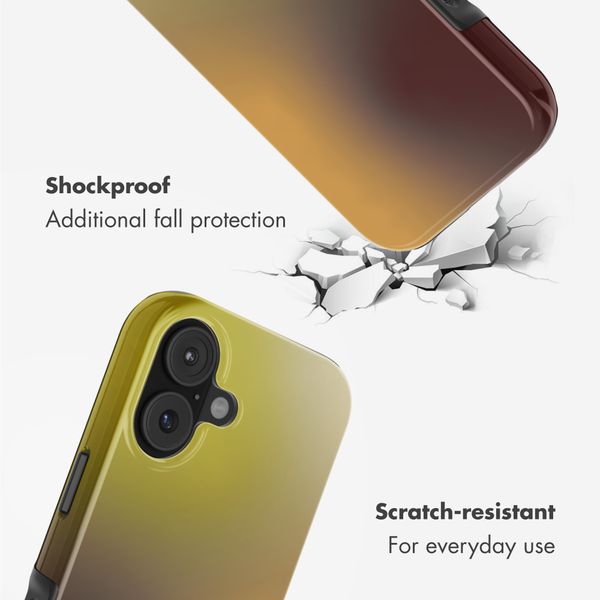 Selencia Vivid Back Cover with MagSafe Apple iPhone 17 - Gradient Olive Dust
