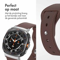 imoshion Lederen bandje Samsung Galaxy Watch Ultra - Donkerbruin