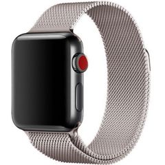 WiWu Milanese band Apple Watch Series 1 t/m 9 / SE (38/40/41 mm) | Series 10 (42 mm) - Sterrenlicht