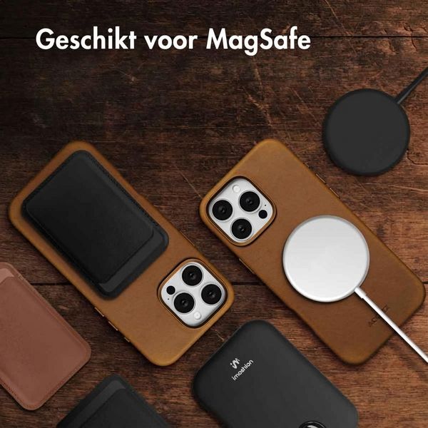Accezz Vintage Leather Magsafe Backcover Apple iPhone 16 Pro Max - Tabacco Cognac