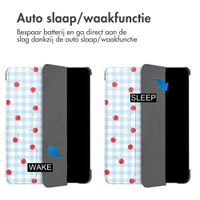 imoshion Design Trifold Bookcase Samsung Galaxy Tab A11 Plus / A9 Plus - Cherry Check
