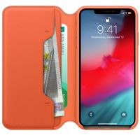 Apple Leather Folio Bookcase iPhone Xs Max - Sunset