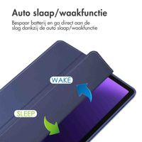 imoshion Trifold Hardcase Bookcase Samsung Galaxy Tab S10 Lite / S9 11.0 inch / Tab S10 FE / S9 FE 10.9 inch - Donkerblauw